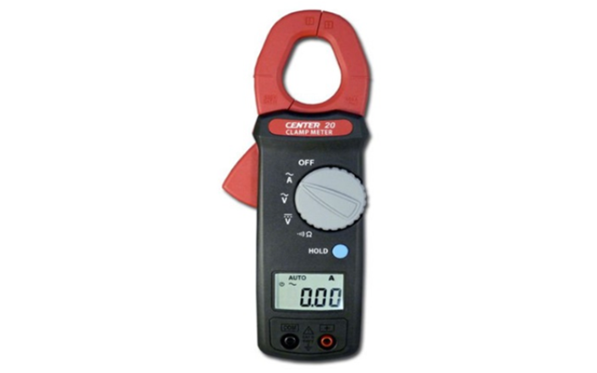A black and red piece of technology on a white background